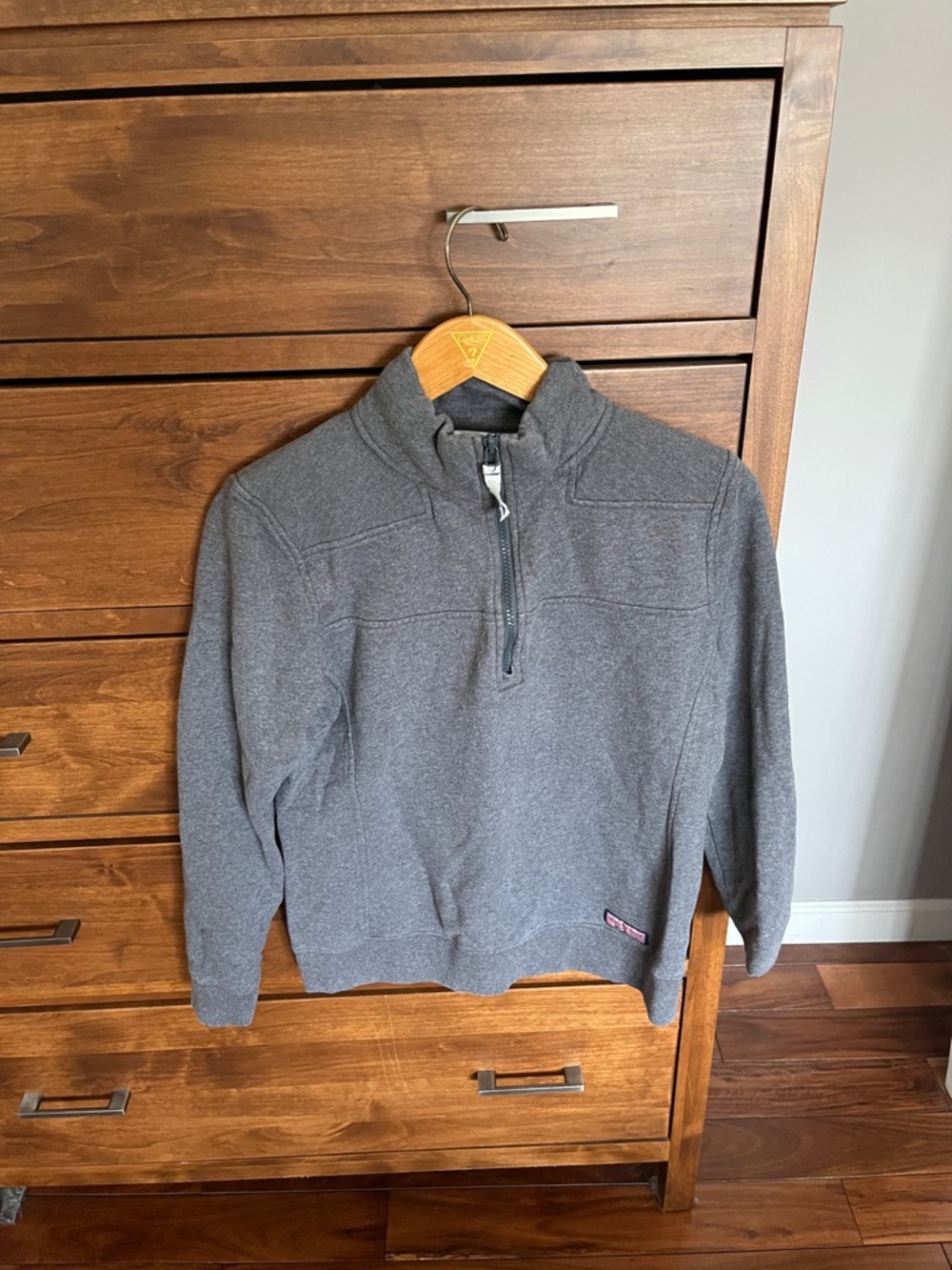 Vineyard Vines Women's Charcoal Gray Half-Zip Pullover